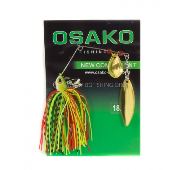 Примамка - спинербайт Osako Dark Green White