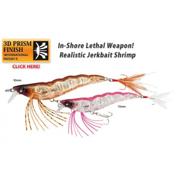 Воблер Yo-Zuri Crystal 3D Shrimp SS F988