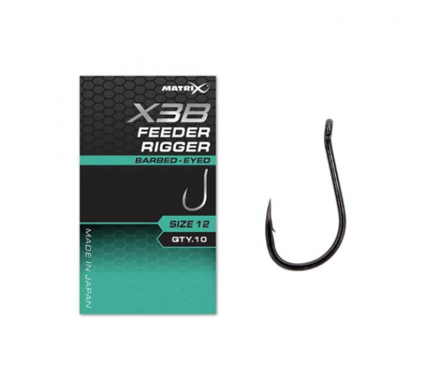 Куки MATRIX X3B Feeder Rigger Barbed Eyed