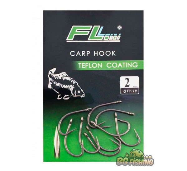 Шарански куки FL Carp Hook Teflon Coating