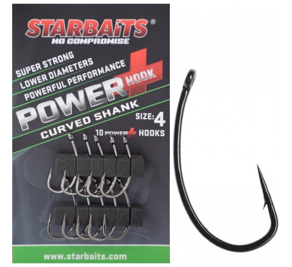 Шаранджийски куки Starbaits Power+ Curved Shank