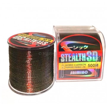 Монофилно Влакно Saimino Stealth 3D Fluoro Carbon 500м